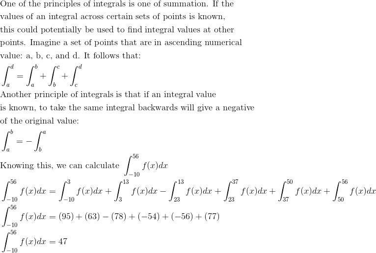 Basic properties of definite integrals (additivity and linearity) - AP ...