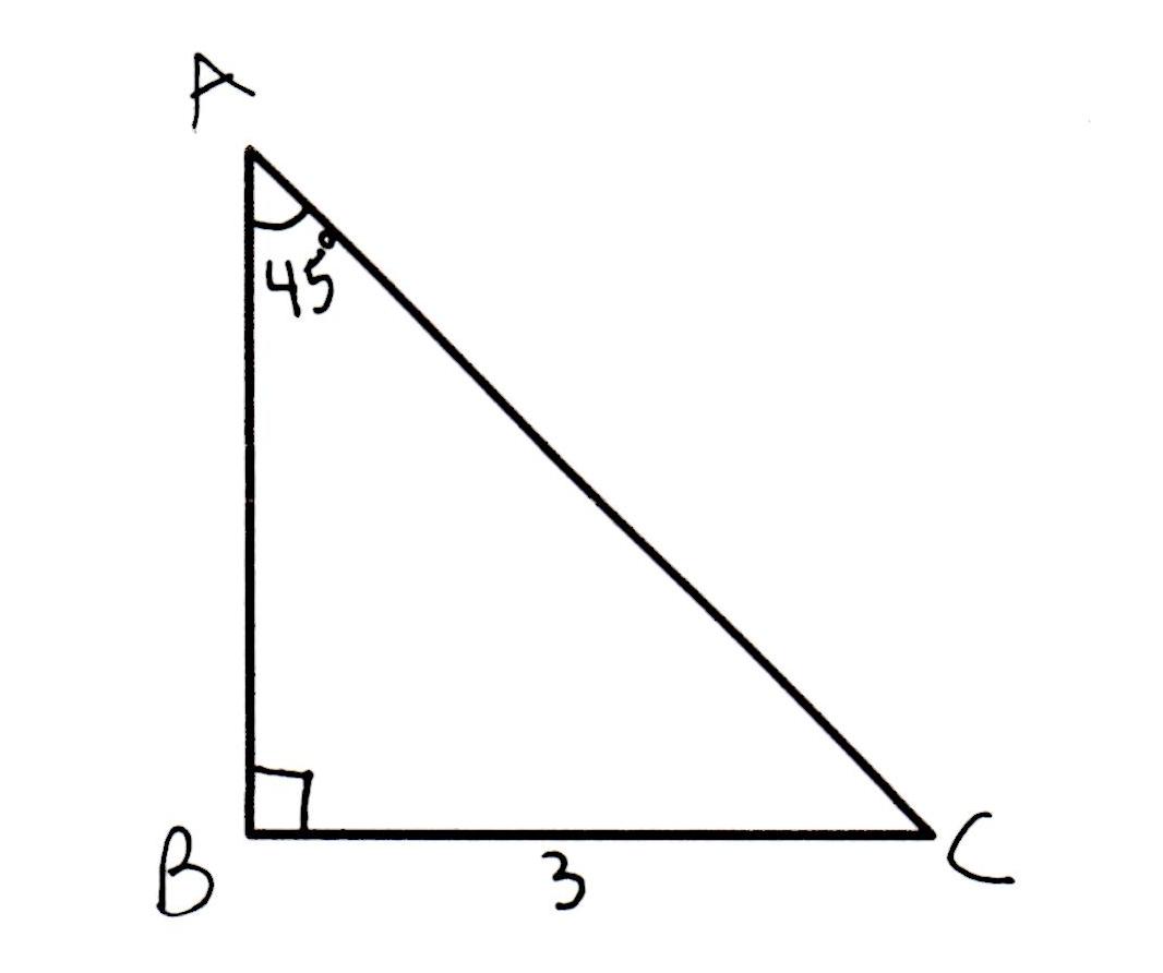 right isosceles triangle formula